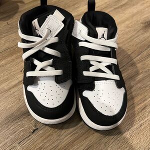 Jordan Kids' Black and White Sneakers